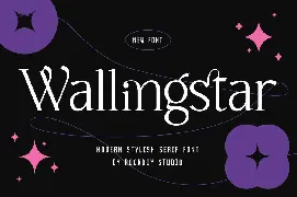 Wallingstar - Modern Stylish font