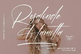 Rosalinde Hamitta Modern Signature Font