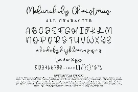 MelancholyChristmas - Handwritten Script Font