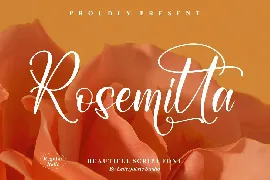 Rosemitta Script Font