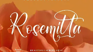 Rosemitta Script Font