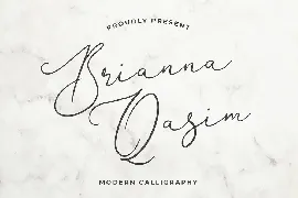 Brianna Qasim Beautiful Calligraphy Font