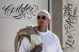 Hustler | Tattoo Style font