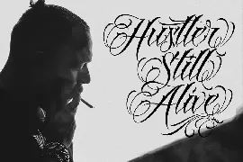 Hustler | Tattoo Style font