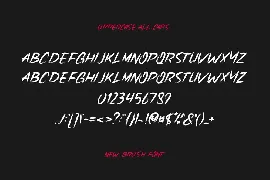 Lhoss Brush font