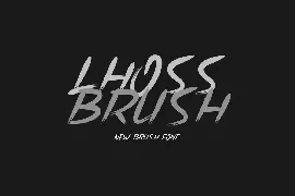 Lhoss Brush font