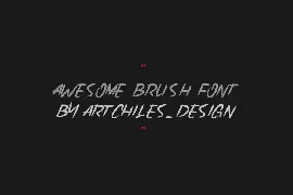 Lhoss Brush font