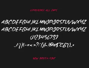 Lhoss Brush font