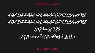 Lhoss Brush font