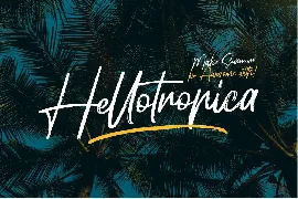 Hellotropica | Handbrushed Font