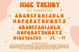 Nice Trendy - A Groovy Typeface font