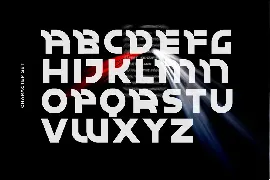 Darken - Futuristic Font