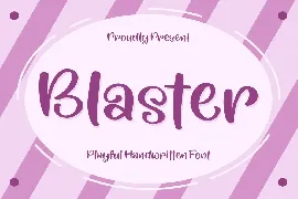 Blaster Playful Handwritten Font