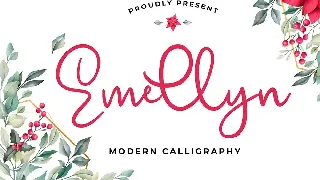 Emellyn Lovely Modern Calligraphy Font