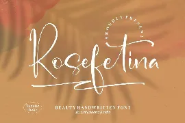 Rosefetina Handwritten Font