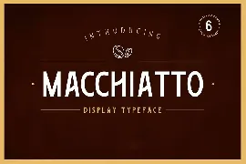 Macchiato - Display Font + Neon Effect