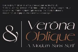 Verona - A Modern Sans Serif Font