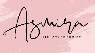 Asmira Signature Script Font