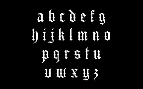 Carnage | Modern Blackletter font