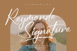 Reymonde Signature Modern Script Font