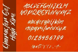 High Xire | Handbrush Font