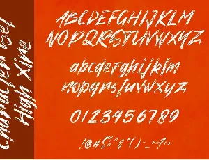 High Xire | Handbrush Font