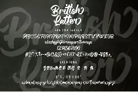 British Letter - Lettering Script font