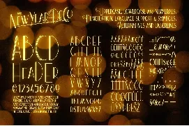 New Year Deco: A Festive Art Deco Font