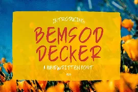 Bemsod Decker font