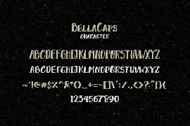 BellaCaps font