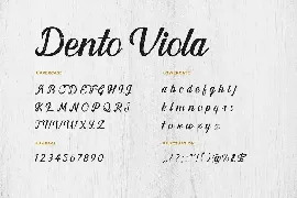 Dento Viola Handwritten Font