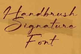 Harttley Suttonline Handbrush Signature Font