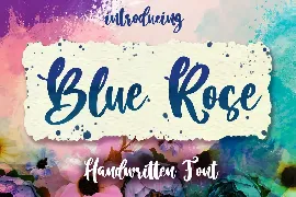 Blue Rose - Script font