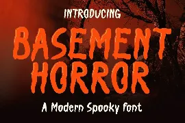 Basement Horror - Modern Spooky Font