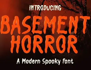 Basement Horror - Modern Spooky Font