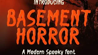 Basement Horror - Modern Spooky Font