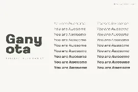 Ganyota font