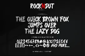 ROCKNDUT - Hand Brush Font