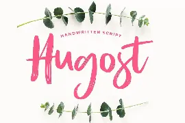 Hugost Handwritten Brush Font