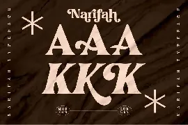 Narifah Modern Serif Font