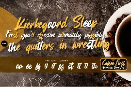 Coffee First - Handwritten Brush Font