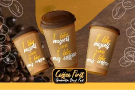 Coffee First - Handwritten Brush Font