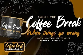 Coffee First - Handwritten Brush Font