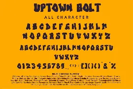 Uptown Bolt - Graffity Font