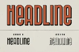 Gemosh - Headline and Extrude font