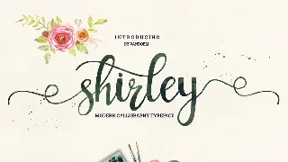 Shirley Script font