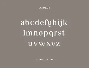 Mont Glinoza Modern Serif Font