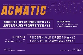 Acmatic font