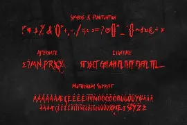 Nightscary â€“ Horror and Scary Font