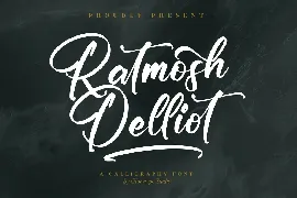 Ratmosh Delliot Calligraphy Font